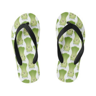 Süße Baby-Bok-Choy-Cartoon-Illustration Kinderbadesandalen