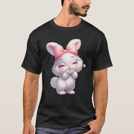 Süße Baby-Bunny-Illustration T-Shirt (Vorderseite)