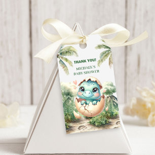 Süße Baby-Dino-Schlüpft bald Geschenkanhänger Baby
