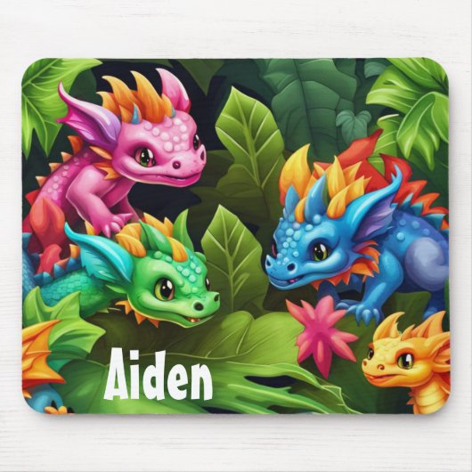 Süße Baby-Drachen Mousepad (Vorne)