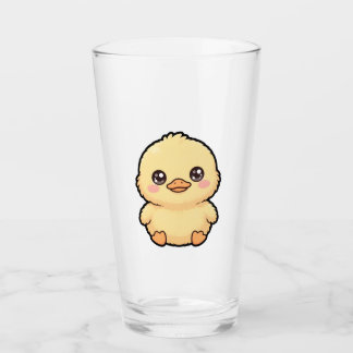 Süße Baby-Entenküken-Glas-Tumbler-Tasse Glas