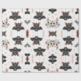 Süße Baby-Fledermäuse Halloween-Geschenkpapier Geschenkpapier