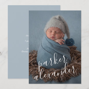 Süße Baby-Foto-Geburtsanzeigen