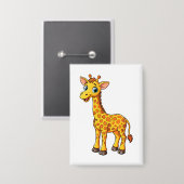 Süße Baby-Giraffe Cartoon-35281 Button (Vorderseite/Rückseite)