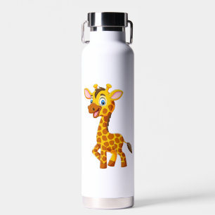 Süße Baby-Giraffe lächelt Cartoon-35280 Trinkflasche