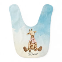 Süße Baby-Giraffe mit Schal