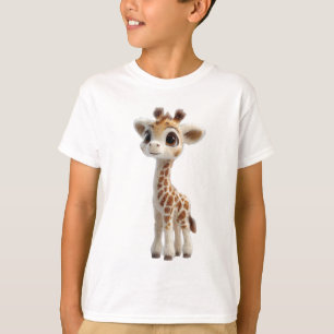 Süße Baby-Giraffen-Illustration für Kinder T-Shirt