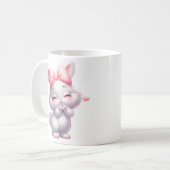 Süße Baby-Hasen-Illustration Kaffeetasse (Vorderseite Links)