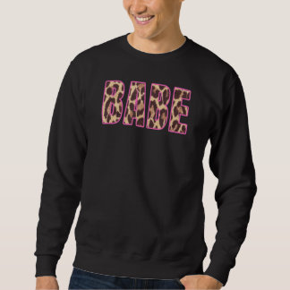 Süße Baby Leopardenprint Braut Junggesellinnenpart Sweatshirt