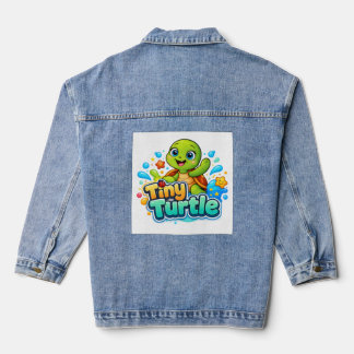 Süße Baby-Schildkröte Jeansjacke
