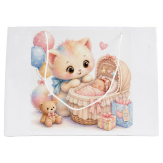 Süße Baby Shower Geschenktüte | Tumble Watercolor