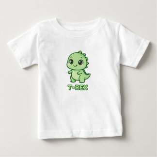 Süße Baby-T-Rex-Dinosaurier-Chibi-Illustration Baby T-shirt