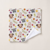 Süße Baby-Tier-Badehandtuch-Set Badhandtuch Set (Waschlappen)