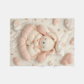 Süße Baby-Tier-Decke Fleecedecke (Vorderseite (Horizontal))