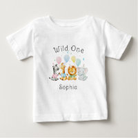 Süße Baby-Tiere Wild One 1. Geburtstag