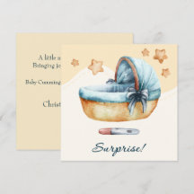 Süße Baby-Wasserfarbe-Bettchen-Schwangerschaft