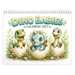 Süße Babydinos schlüpfen – Dinosaurier 2027 Kalender