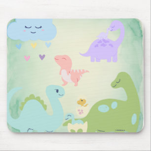 Süße Babydinosaurier Mousepad