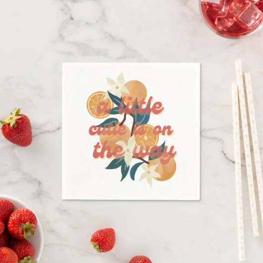 Süsse Babydusche Serviette (Beispiel)