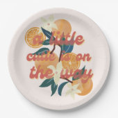 Süsse Babydusche Themenpapier Teller (Vorderseite)