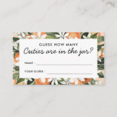 Süsse Babydusche wie viele Süssen im Jar sind Begleitkarte (Vorderseite)