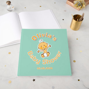 Süße Babygrafik Personalisierte Babyparty Gästebuch