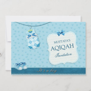 Süße Babykleidung Baby Junge Aqiqah Einladung