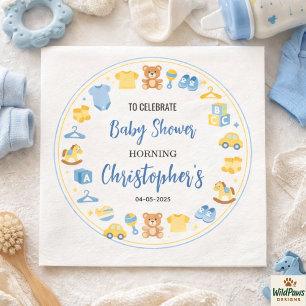 Süße Babykleidung & Spielzeug Jungen-Baby-Party Serviette
