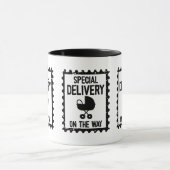 Süße Babynamensankündigung  Tasse (Zentrum)