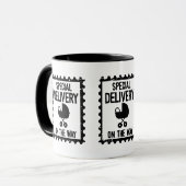 Süße Babynamensankündigung  Tasse (Vorderseite Links)