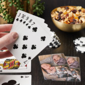 Süße Babynamensanzeige-Fotocollage Spielkarten (In Situ)