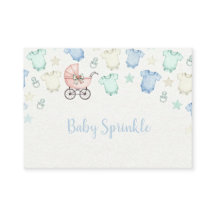 Süße Babyparty-Einladung Pastellfarbene Babykleidu