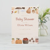 Süße Babyparty-Feier Einladung (Stehend Vorderseite)