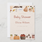 Süße Babyparty-Feier Einladung (Rückseite)