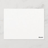 Süße Babyparty-Feier Postkarte (Rückseite)