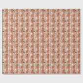 Süße backende Katzen Weihnachtskochmütze Katze Geschenkpapier (Flach)