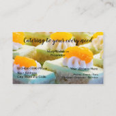 Süße Bäckerei-Catering-Dienstleistungen Visitenkarte (Rückseite)