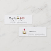 Süße Bäckerei-hübsche Mini Visitenkarte (Vorne/Hinten)