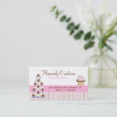 Süße Bäckerei-Kuchen-Visitenkarte Visitenkarte (Stehend Vorderseite)