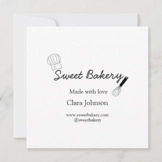 süße Bäckerei mit Liebe gemacht Name Social Media Einladung