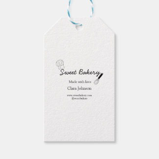 süße Bäckerei mit Liebe gemacht Name Social Media Geschenkanhänger