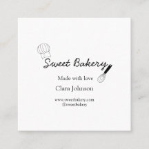 süße Bäckerei mit Liebe gemacht Name Social Media
