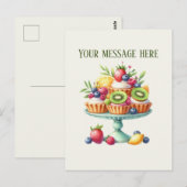 Süße Backwaren-Cupcakes mit Nachrichten-Geschäftsn Postkarte (Vorne/Hinten)
