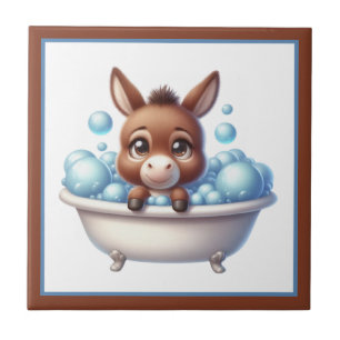 Süße Badewanne Badezimmer Esel Fliese