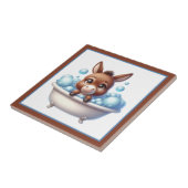 Süße Badewanne Badezimmer Esel Fliese (Seite)