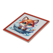 Süße Badewanne Badezimmer Fuchs Fliese (Seite)