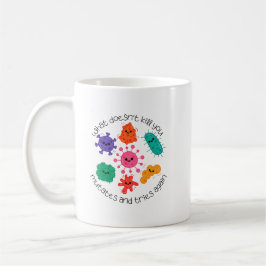 Süße Bakterien Wissenschaftslabor Aufkleber für Mi Kaffeetasse