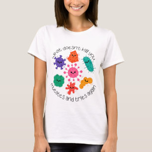 Süße Bakterien Wissenschaftslabor Aufkleber für Mi T-Shirt
