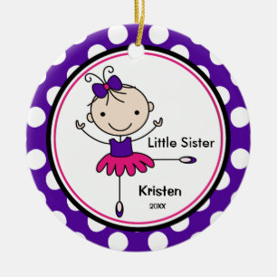 Süße Ballerina-kleine Keramikornament