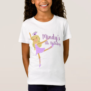Süße Ballerina-Kritzelparty Geburtstag T-Shirt